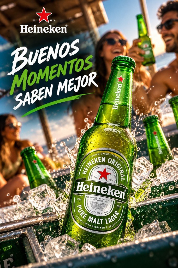 Heineken. Buenos momentos saben mejor